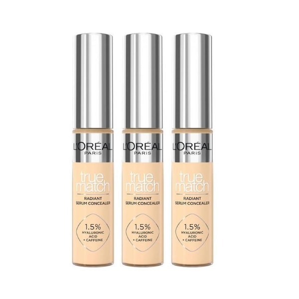3 x L'Oreal Paris True Match Radiant Serum Concealer 11mL - 4D/W