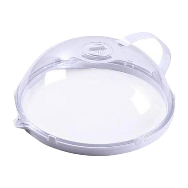 Microwave Oven Cover Anti-Splash Cover High Temperature Resistant Oil-Proof Cover Microwave Plate Cover Guard Lid with Handle
