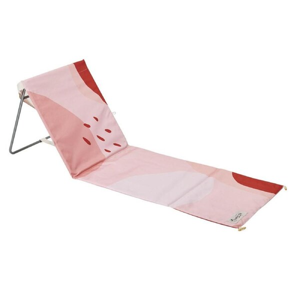 OZtrail Foldable Beach Mat Chair Outdoor Seat 150x52cm Cable Beach Pink