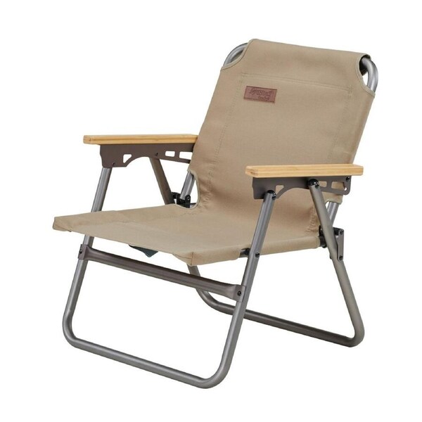 OZtrail Cape Series Flat Folding Heavy-Duty Beach/Picnic Chair 55x60cm Tan