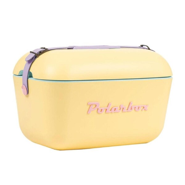 Polarbox Rainbow 20L Ice Chest Cooler Box Storage w/ Carry Strap Yellow