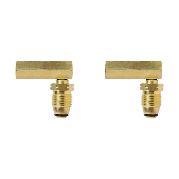 2PK Companion Brass Adaptor Pol To Right Angle Primus Tube Fitting Connector