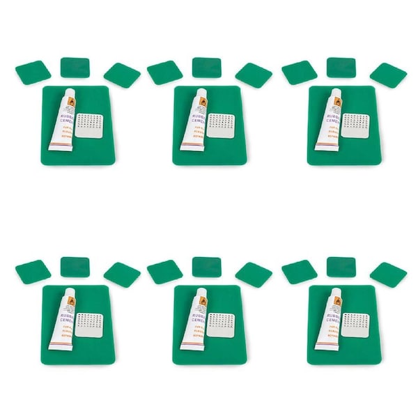 6PK Elemental Rubber Repair Patch Kit Adhesive Seal For Outdoor Camping Tent