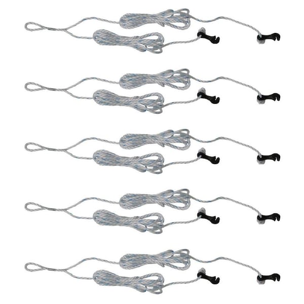 5PK OZtrail Guy Rope Double w/ Plastic Slider 6mm Outdoor Camping Accessory