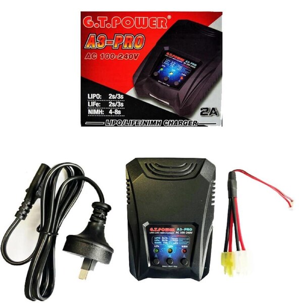 GT POWER A3 PRO 2S-3S Lipo LiFE 4-8S Nimh Tamiya Mini Tamiya Battery Charger