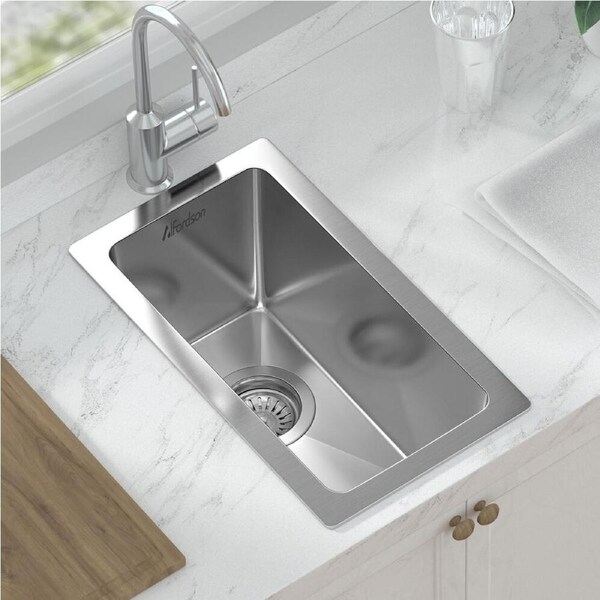 ALFORDSON Kitchen Sink Stainless Steel Drop in Flush Under Mount Basin 250X450MM