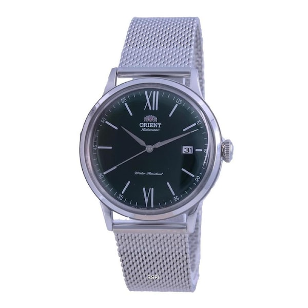 Orient Bambino Contemporary Classic Green Dial S-Steel RA-AC0018E10B Mens Watch