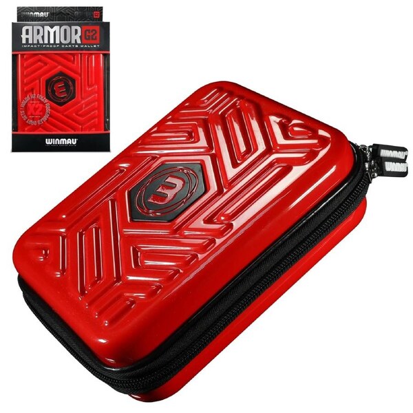 Winmau Armor G2 Red Dart Wallet Holds 2 x Sets of Darts