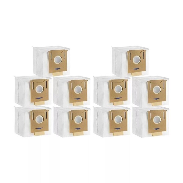 iDeer life 10 Pack Disposable Dust Bags Compatible with ECOVACS T8/T9 Robot Vacuum Cleaner