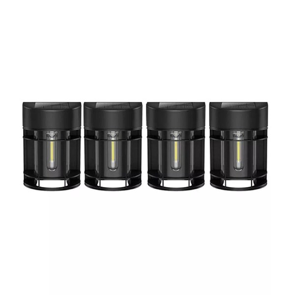 Litogo [4PK] Solar Deck Lights LED Solar Fence Lights for Outdoor Waterproof