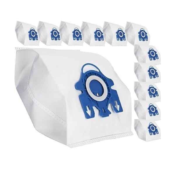 iDeer life 12 Pack Disposable Dust Bags Compatible with Miele GN/FJM blue Vacuum Cleaner
