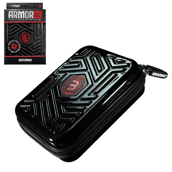 Winmau Armor G2 Black Dart Wallet Holds 2 x Sets of Darts
