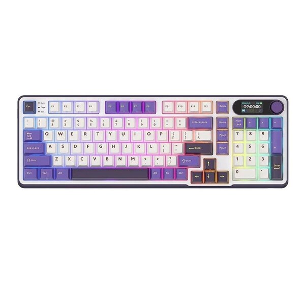 Royal Kludge RK-S98 Tri-Mode RGB 98 Keys Mechanical Keyboard Blackberry Mousse