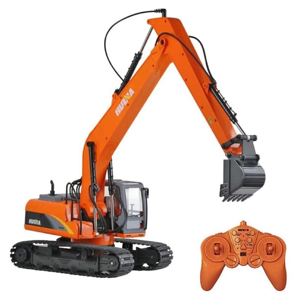 Huina 1551 1:14 2.4Ghz 15ch Remote Control Excavator Truck Toy Kids Gift