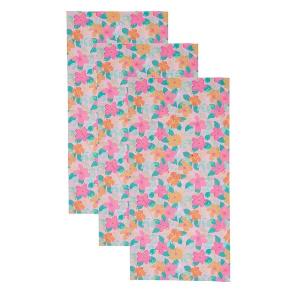 3PK Annabel Trends Happywrap Women's Multipurpose Bandana/Scarf 50x25cm Hibiscus