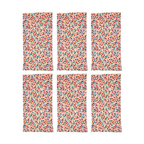 6PK Annabel Trends Happywrap Women's Multipurpose Bandana/Scarf 50x25cm Confetti