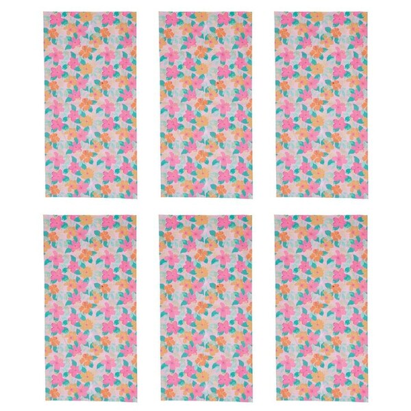 6PK Annabel Trends Happywrap Women's Multipurpose Bandana/Scarf 50x25cm Hibiscus