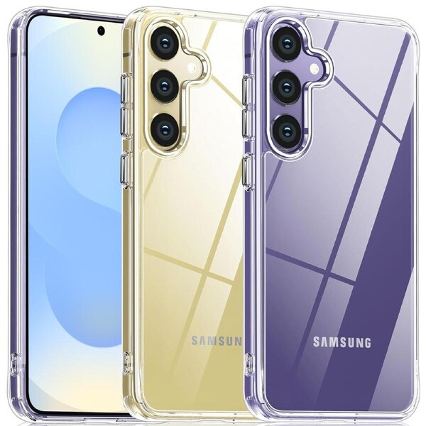 Samsung Galaxy S25 (6.2") Premium Slim Crystal Clear TPU Gel Back Case by MEZON – Shock Absorption, Wireless Charging Compatible (Galaxy S25, Gel)