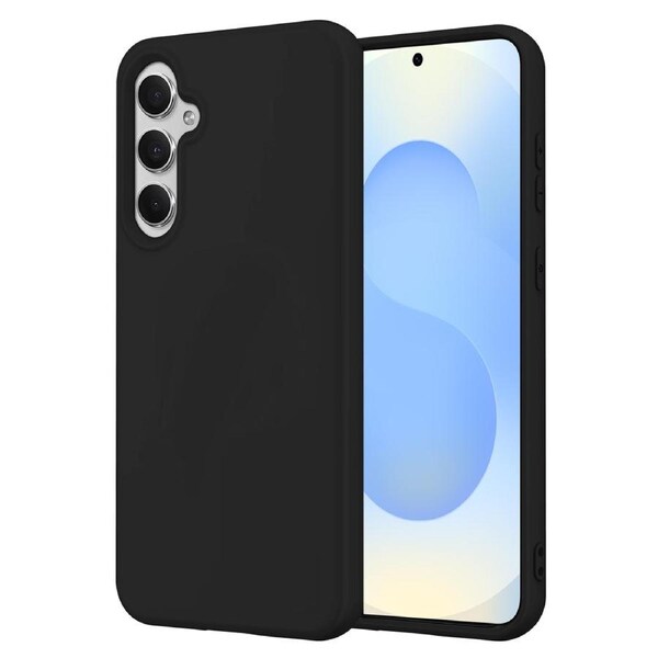 Samsung Galaxy S25 (6.2") Slim Black Premium TPU Gel Back Case by MEZON – Shock Absorption (Galaxy S25, Gel Black)