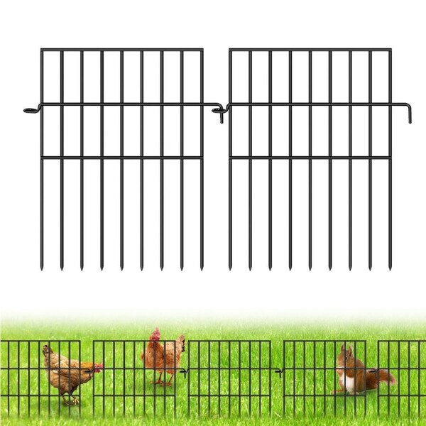 SpringUp 10 Panels Garden Fence Metal Panel Border Blocker Animal Barrier Patio Flower Bed