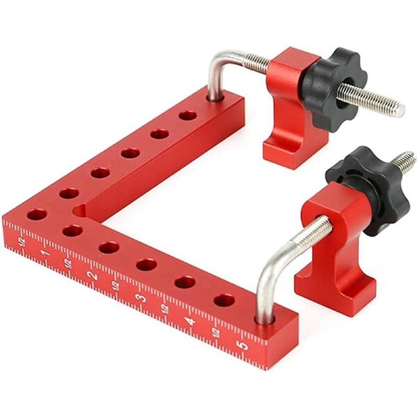 Right Angle Ruler Woodworking Clamp L Type Scribe Positioning Holder Tool
