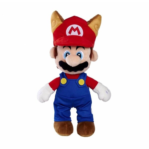Super Mario Raccoon Tanuki Mario 30cm Plush