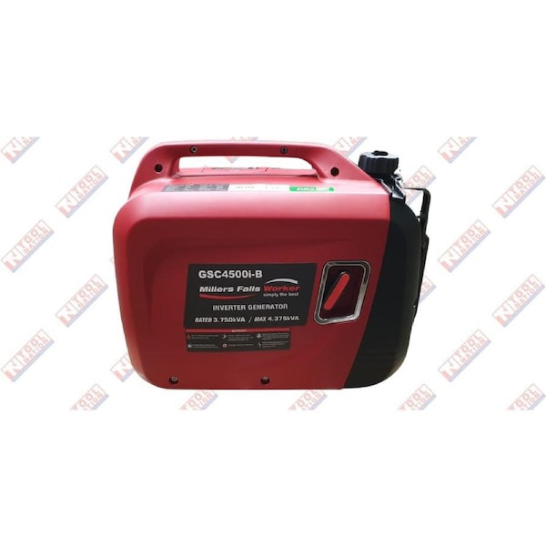 Generator 4.375kVa Millers Falls GSC4500i-B Inverter Generator Pure Sinewave 2 x IP44