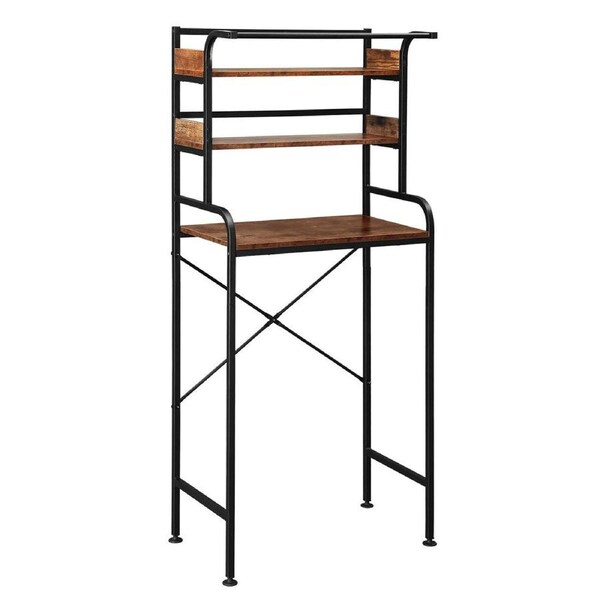 3-Tier Over Toilet Shelf Freestanding Bathroom Organiser Rack Washer Dryer Laundry Storage Shelves