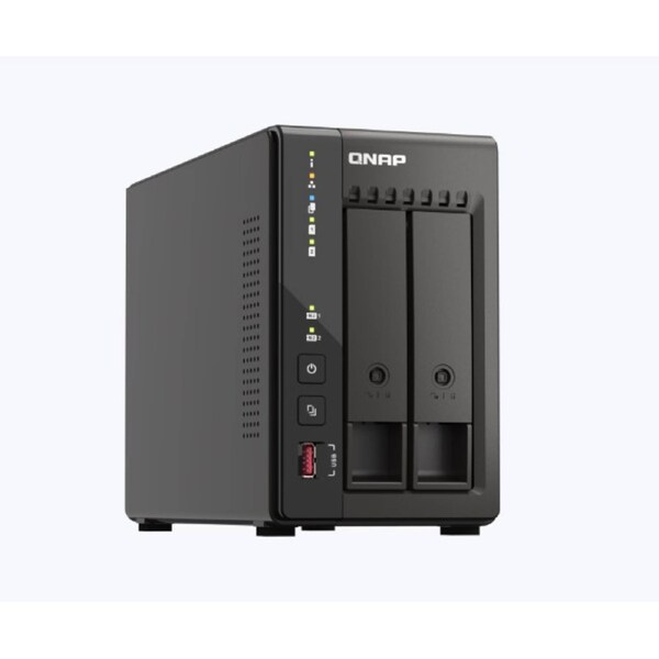 QNAP TS-253E-8G Tower 2 Bay NAS Celeron QC 2.0GHz 8GB RAM 2.5GbE