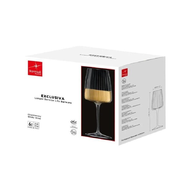Bormioli Rocco Exclusiva Chardonnay Glasses 374ml - Set 6