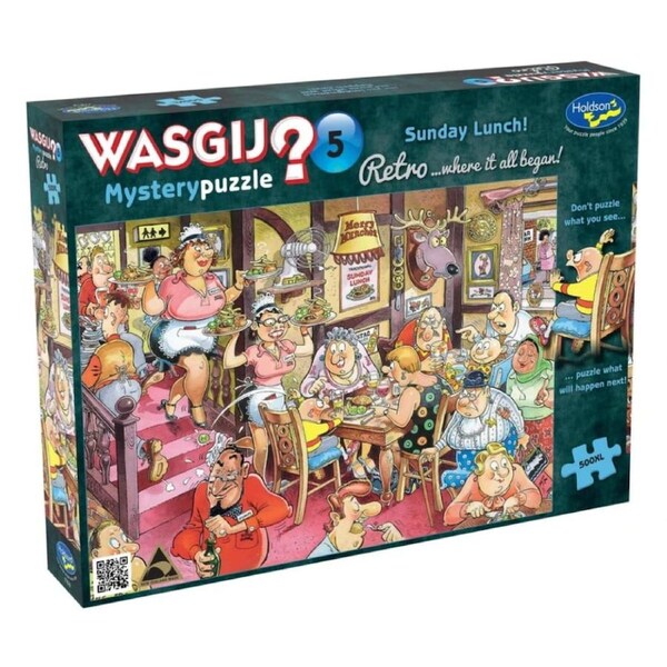 Wasgij Retro Mystery #5 Sunday Lunch 500 XL Piece Jigsaw Puzzle