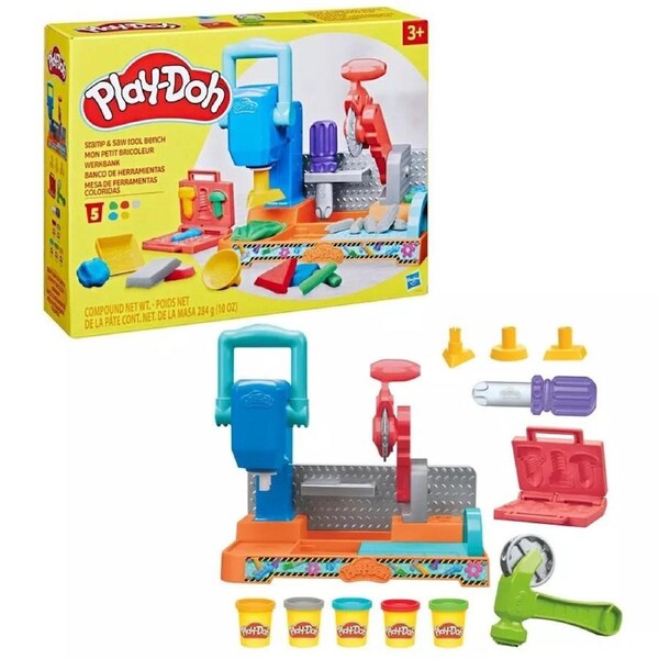 Play-Doh Stamp and Saw Tool Bench Playset