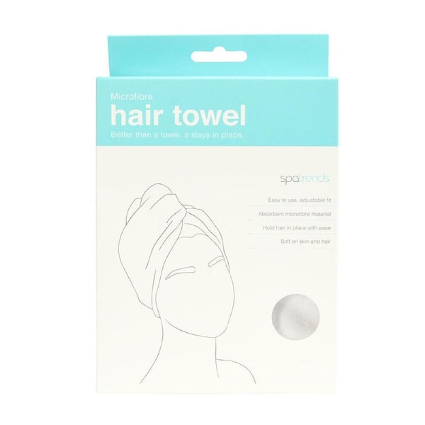 Annabel Trends Spa Trends Microfibre Soft Absorbent Hair Drying Towel White