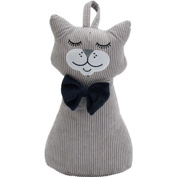 Annabel Trends Animal Doorstop 30x15cm Home/Room Decoration Happy Cat Grey