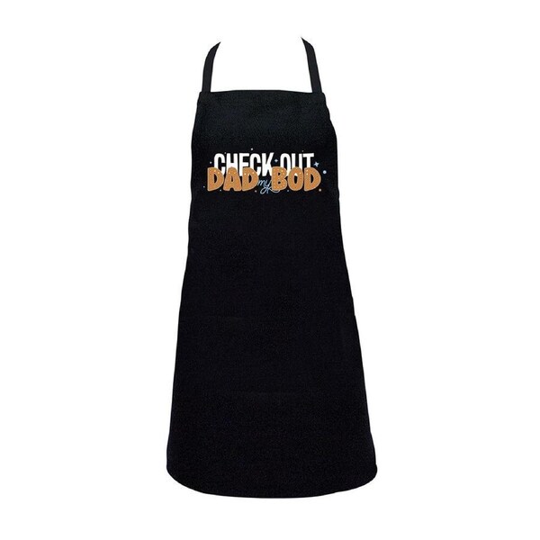 Annabel Trends Screen Print Apron Cooking Bib 60x80cm Check Out My Dad Bod
