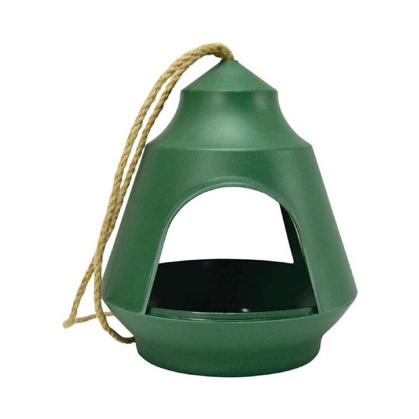 Annabel Trends Bamboo Hanging Bird House Outdoor/Garden Patio 18x15.5cm Green