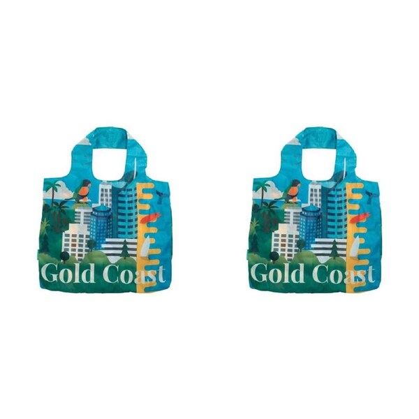 2PK Annabel Trends Australia Shopping Tote Bag 50x42cm Reusable Gold Coast