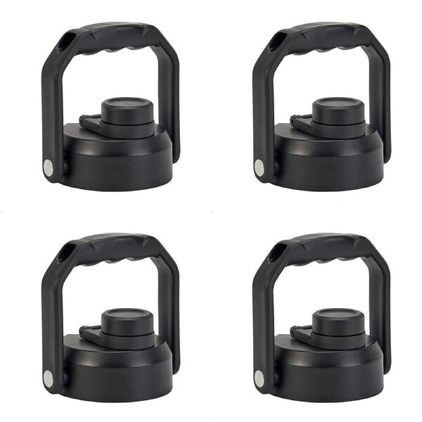 4PK Annabel Trends Stainless Steel Bottle Replacement Lid The Keg 3.8L Black