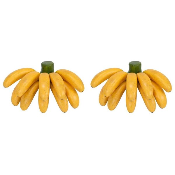 2PK Annabel Trends Banana Bunch 20x16cm Home/Kitchen/Tabletop Fruit Decor Yellow