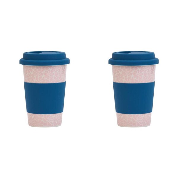2PK Annabel Trends Ceramic Hot/Cold Beverage Travel Care Cup Best Mum 270ml
