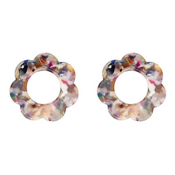 8pc Annabel Trends Napkin Rings Scallop Edge Table Organiser 6cm Gemstone