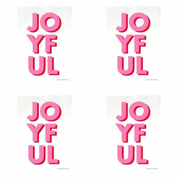 4PK Annabel Trends Cotton Tea Towel Dish Drying Cloth 50x70cm Christmas Joyful