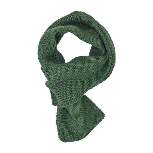 Annabel Trends Slip Through Knit Acrylic Yarn Scarf Unisex 77x14cm Emerald