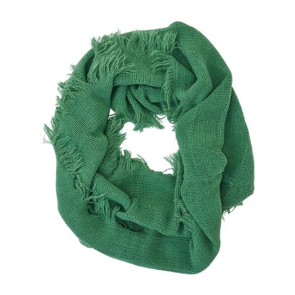 Annabel Trends Snood Fringe Scarf Women's Fashion Neck Wrap 80x40cm Moss