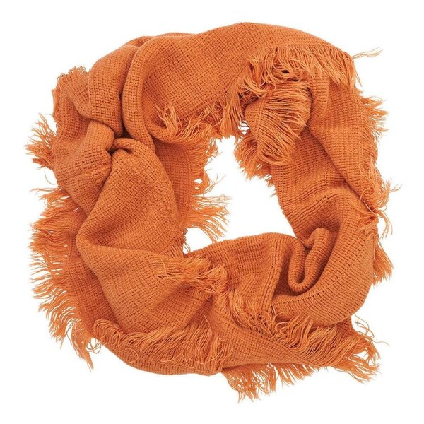 Annabel Trends Snood Fringe Scarf Women's Fashion Neck Wrap 80x40cm Toffee