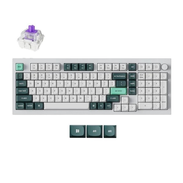 Keychron Q5 HE Magnetic Custom Keyboard (White) (Gateron Double-Rail Nebula Switch)