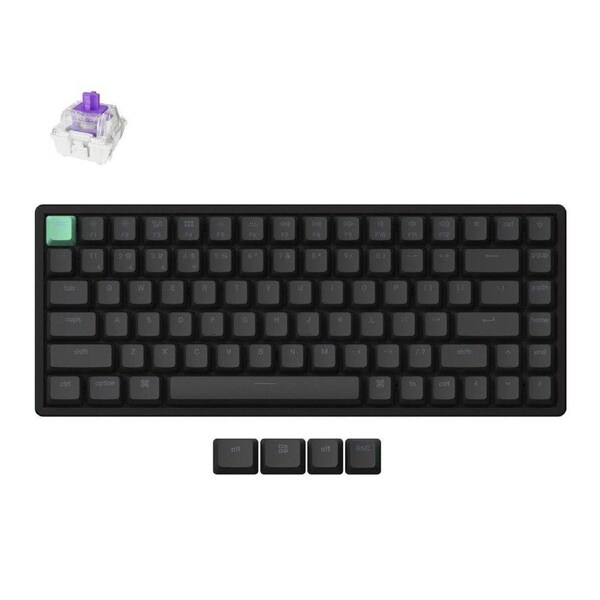 Keychron K2 HE Magnetic Custom Keyboard (Black) (Gateron Double-Rail Nebula Switch)