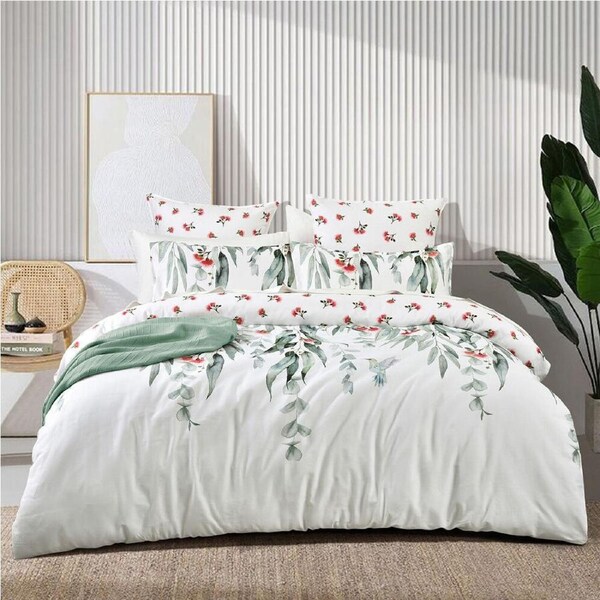 Renee Taylor 300 TC Cotton Reversible Euro Bedroom Pillowcase Cover Mallees