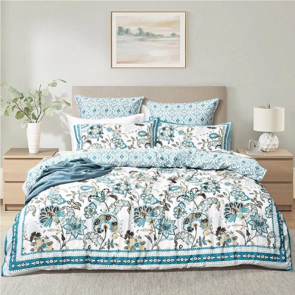 Renee Taylor 300 TC Cotton Reversible Euro Bedroom Pillowcase Cover Anaya