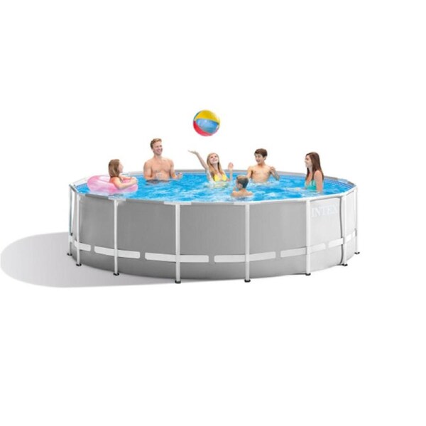 Intex PRISM Premium 15' Metal Frame Pool Outdoor Above Ground 457cm x 122cm - 26726